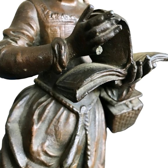 19th Century Romantic Pair of August Moreau Écoliers (students) Sculptures - Picture 8 of 10